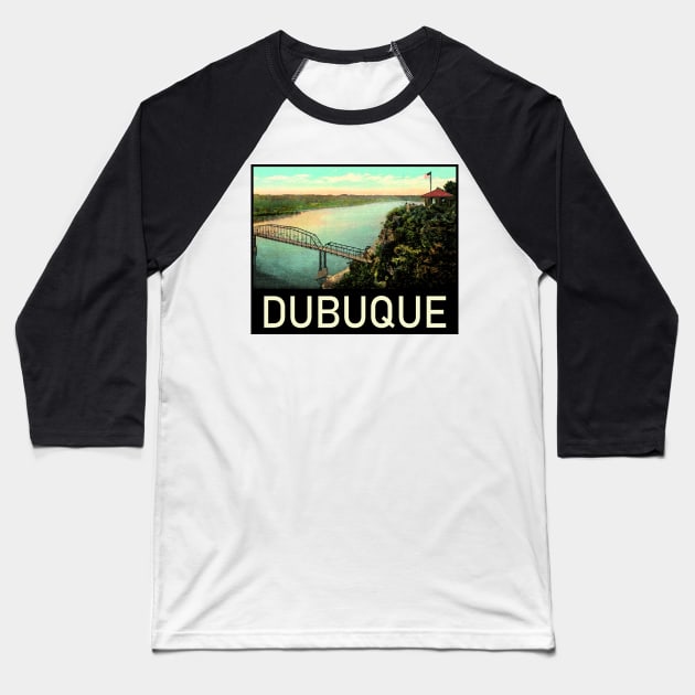 Dubuque Scenic Bluffs Baseball T-Shirt by zsonn